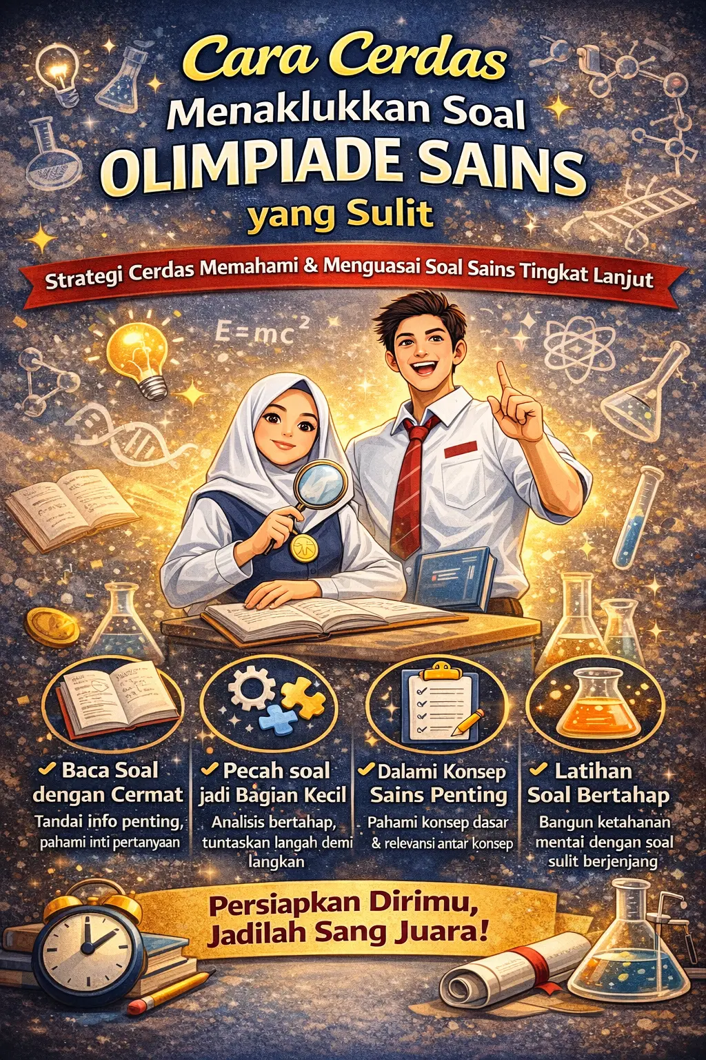 Cara Cerdas Menaklukkan Soal Olimpiade Sains yang Sulit